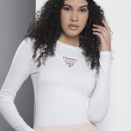 Tommy Hilfiger Brand Logo Printed Slim Fit T-shirt-image-90
