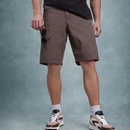 The Roadster Life Co. Men Mid-Rise Pure Cotton Relaxed Fit Cargo-Style Shorts-image-18