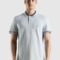 Tommy Hilfiger Men Solid Polo Collar T-shirt-image-34