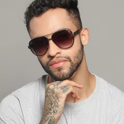 IDEE Men Aviator Sunglasses with UV Protected Lens IDS2936C3SG image 5