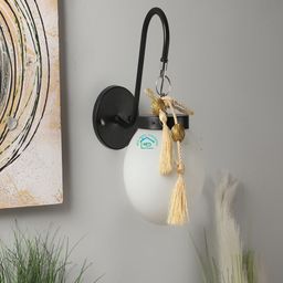 MFD HOME FURNISHING Black & White Solid Pendent Wall Lamp-57
