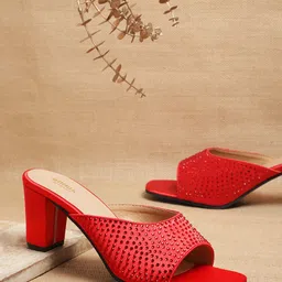 Anouk Embellished Party Block Heels-1