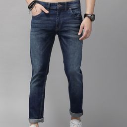 Roadster Men Navy Blue Solid Mid-Rise Skinny Fit Stretchable Jeans-image-40