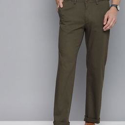 Indian Terrain Men Self Design Textured Kansas Regular Fit Mid Rise Smart Casual Trousers-image-12
