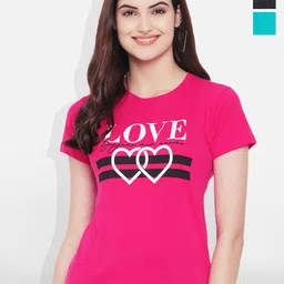 Fabflee Women Multicoloured 3 Printed T-shirt-image-68