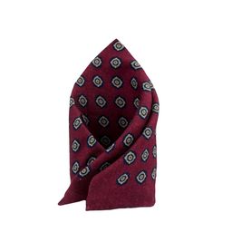 The Tie Hub Men Maroon Printed Woolen Pocket Square-97