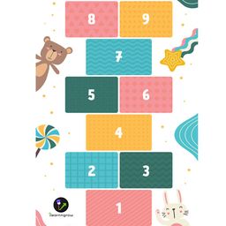 ilearnngrow Unisex Kids Hop Scotch Play Mat-19