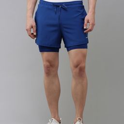 Van Heusen Men Solid Mid-Rise Training Shorts-31
