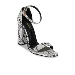 Bruno Manetti Women White & Black Printed Sandals-27