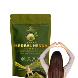 SAMISHA Natural Henna Powder For Rich Vibrant Hair Color & Conditioning - 100g-image-57