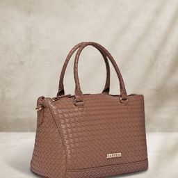 Caprese Brown Textured Handheld Bag-19