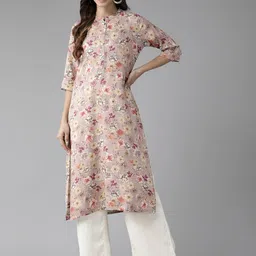 Cayman Women Floral Printed Straight Kurta-picture-50