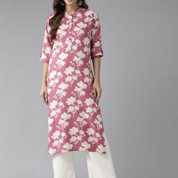 Cayman Women Floral Printed Straight Kurta-picture-53