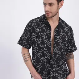 glitchez Escape Essentials Embroidered Relaxed Fit Shirt-image-13