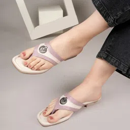 DressBerry Women Solid Leather Party Open Toe Flats with Buckles-picture-14