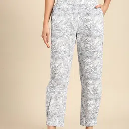 Mystere Paris Printed Mid-Rise Lounge Pants-image-48
