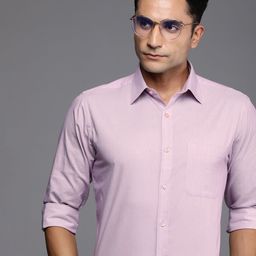 Raymond Self Design Slim Fit Pure Cotton Formal Shirt-image-27