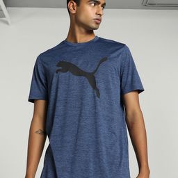Puma Men Brand Logo Printed TRAIN FAV Heather Cat Training T-shirt-image-98