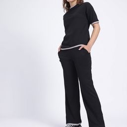 SZN Solid T-shirt & Trouser Co-Ord Set-image-19