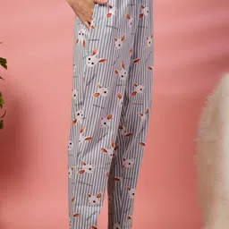 ETC Printed Pure Cotton High-Rise Lounge Pant-image-33