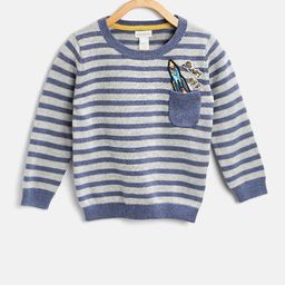 MONSOON CHILDREN Girls Blue & White Striped Sweater-image-74
