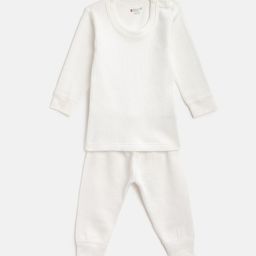 BODYCARE INSIDER Kids Off-White Anti Bacterial Solid Thermal Set-image-39