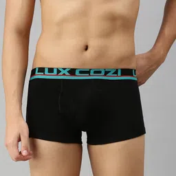 Lux Cozi Men Pack Of 6 Outer Elastic Short Length Trunks image 2