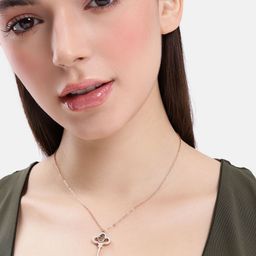 DressBerry Rose Gold Toned Chain and Pendant-image-35