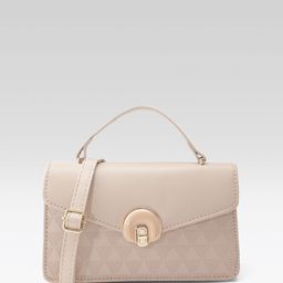 Mast & Harbour Textured Structured Satchel Bag-16