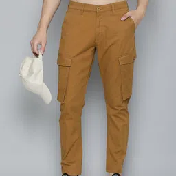 Flying Machine Men Comfort Slim Fit Cargos Trousers-image-29