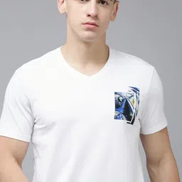 Van Heusen Flex Men Printed Slim Fit Yoga T-shirt-image-13
