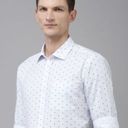 Park Avenue Slim Fit Floral Printed Formal Shirt-image-52