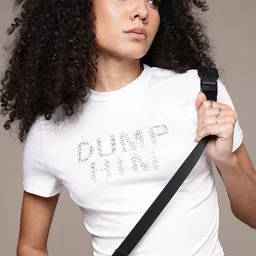 The Roadster Life Co. Typography Printed Crop Top-image-80