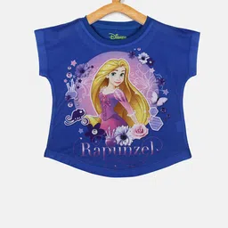 YK Disney Girls Blue Printed Top-picture-21