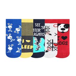 Bonjour Kids Pack of 5 Assorted Above Ankle-Length Socks-11