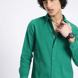 glitchez Timeless Edgy Seersucker Casual Shirt-picture-27