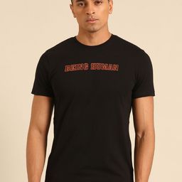 Being Human Pure Cotton T-shirt with Minimal Print-image-17