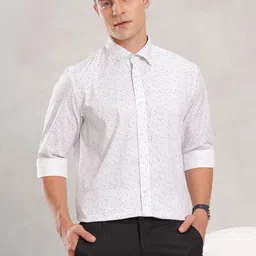 Nautica Striped Geometric Printed Classic Fit Casual Shirt-picture-18