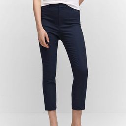 MANGO Women Cropped Trousers-image-80
