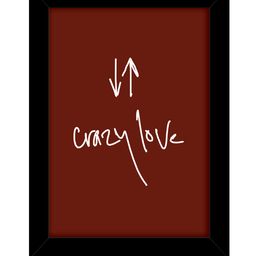 TIED RIBBONS Black & Red Printed Inspirational Quotes Framed Wall Art-97
