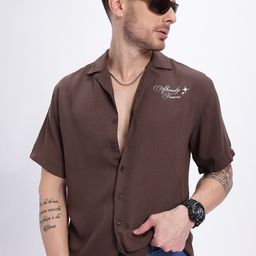 glitchez Cool Quotes Printed Detail Relaxed Fit Shirt-image-60