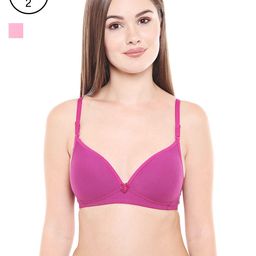 Bodycare Women Pack of 2 Assorted Lightly Padded T-shirt Bras E6552PIWI-picture-38