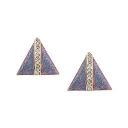Estele Gold & Blue Triangular Studs-image-13