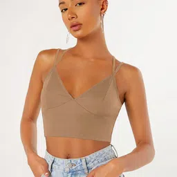 Stylecast X Slyck Shoulder Straps Crop Fitted Top-picture-19