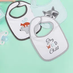 Baby Moo Kids Pack Of 3 Printed Bibs-10