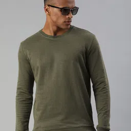 Huetrap Men Solid Cotton Sweatshirt-picture-16
