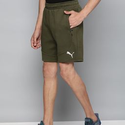 Puma Men Green Solid Evostripe Regular Fit Training Shorts-image-48