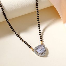 Estele Rhodium-Plated Crystals Mangalsutra-image-64