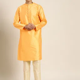 SOJANYA Ethnic Motifs Printed Silk Blend Kurta-picture-41