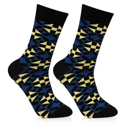 Bonjour Men Patterned Cotton Calf Length Socks-20